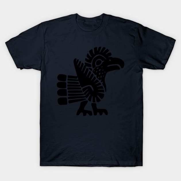 Rooster Tribal Symbol T-Shirt by ppandadesign